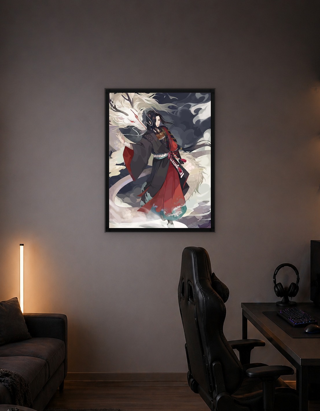 Man with White Dragon