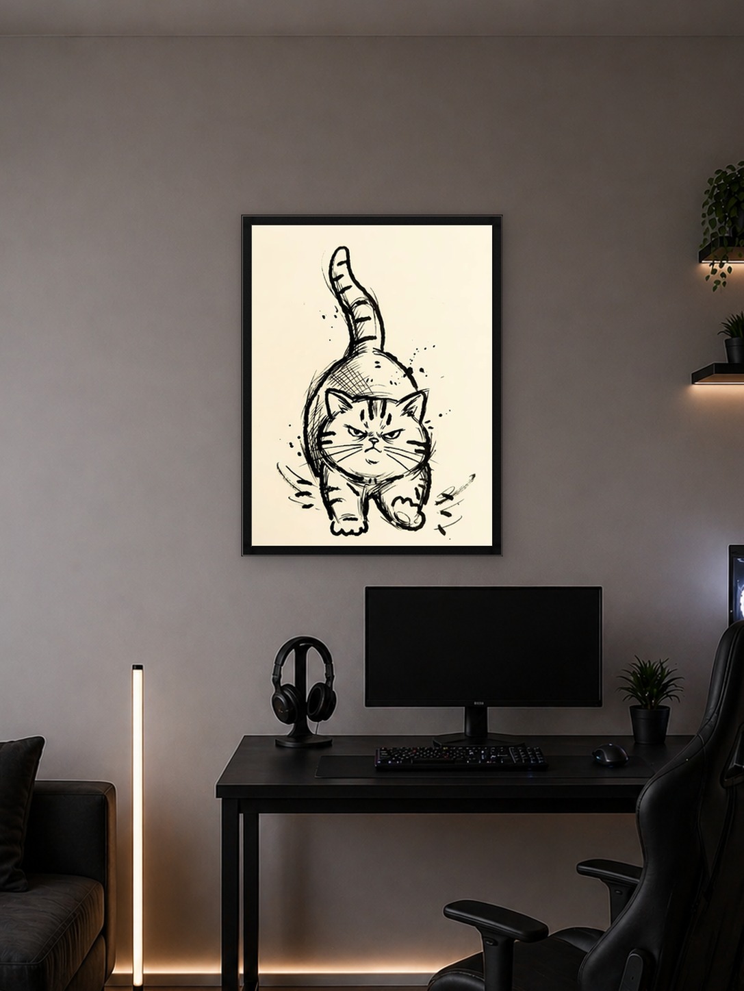 Grumpy Cat Ink Sketch