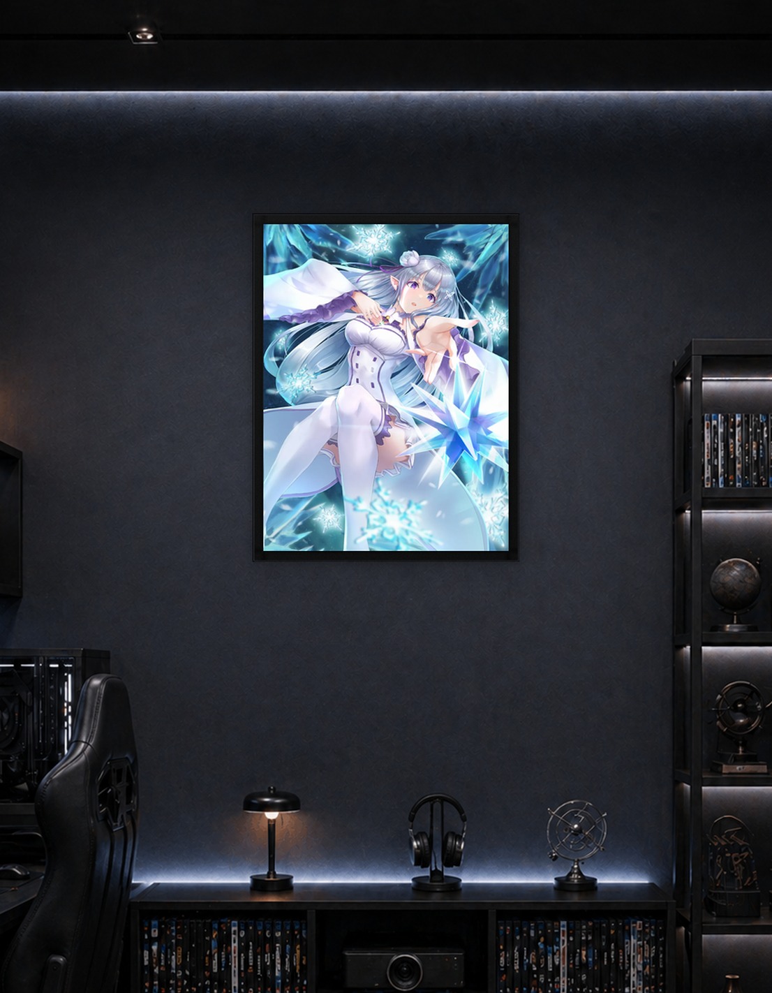 Emilia Re:Zero Anime Character Art