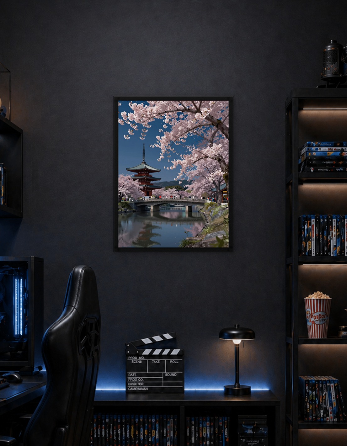 Japanese Pagoda with Cherry Blossoms - 9394608
