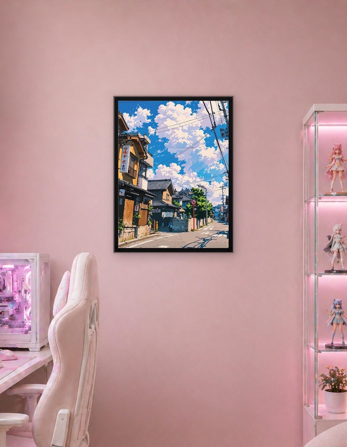 Japanese Street Scene Anime Style