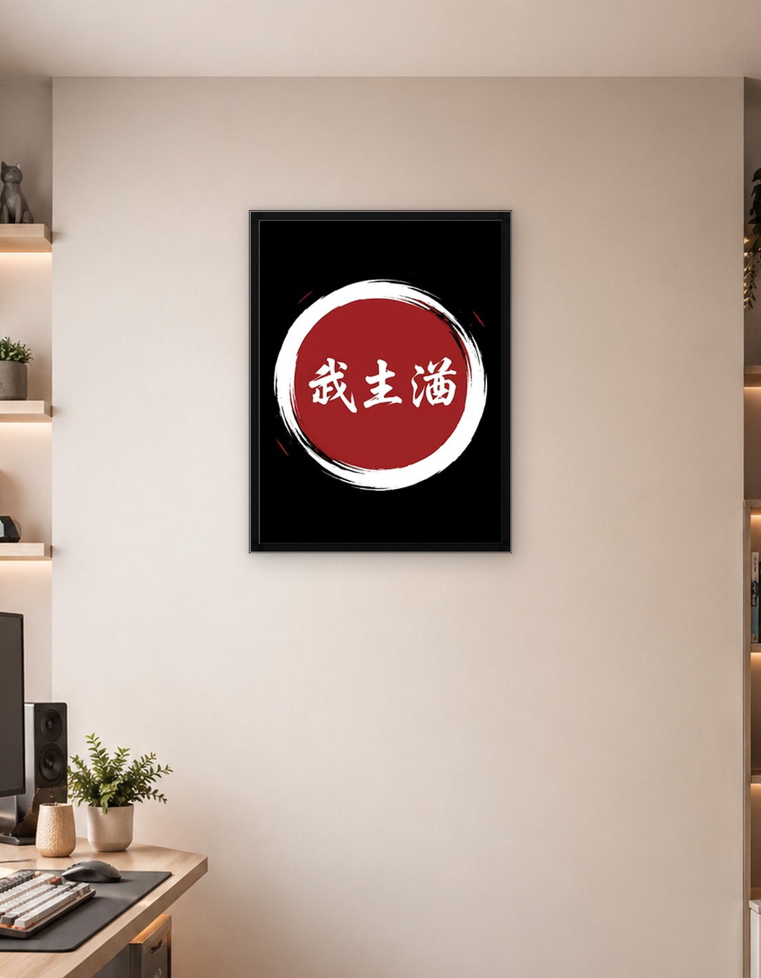 Japanese Characters on Red Circle