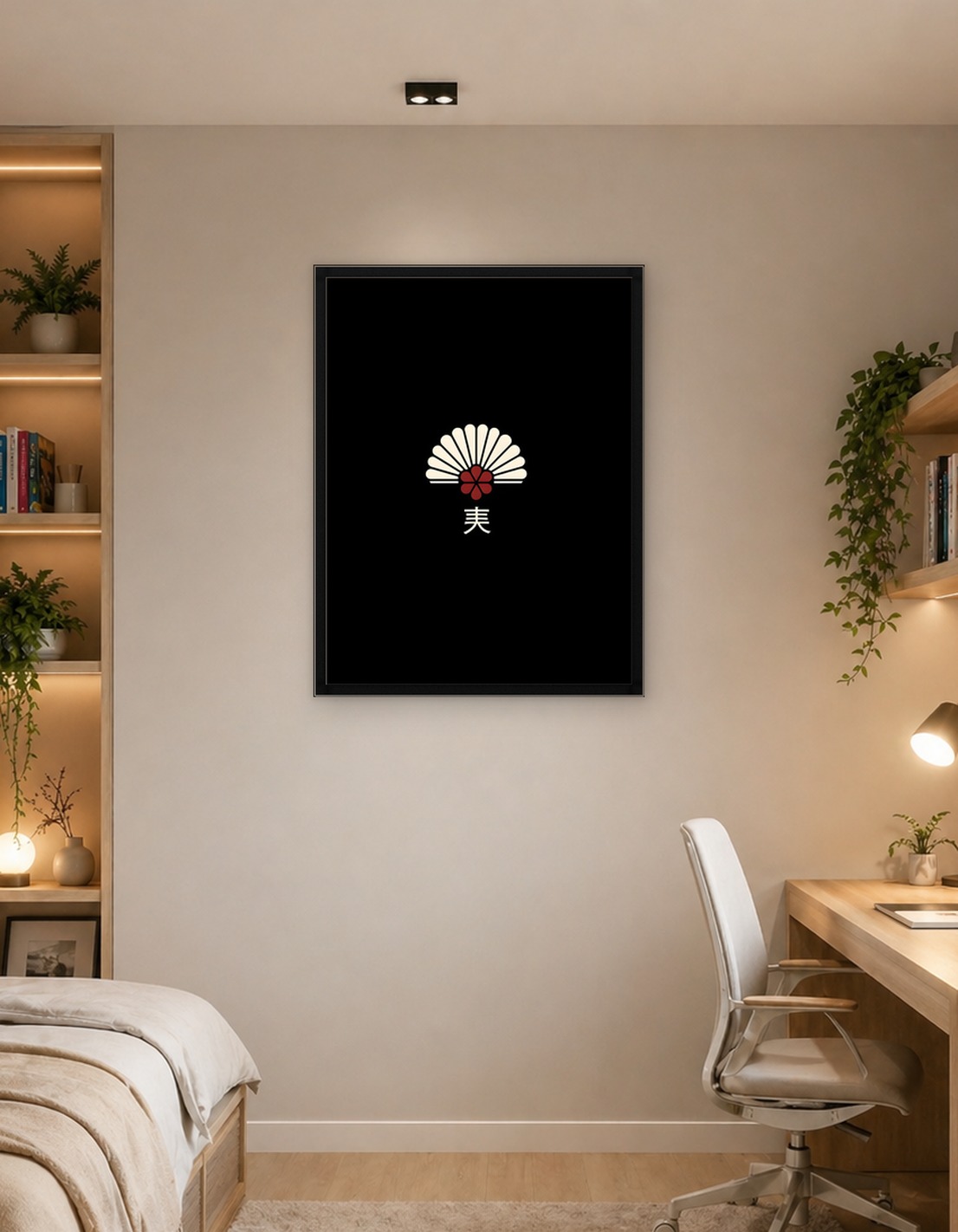 Japanese Fan and Kanji