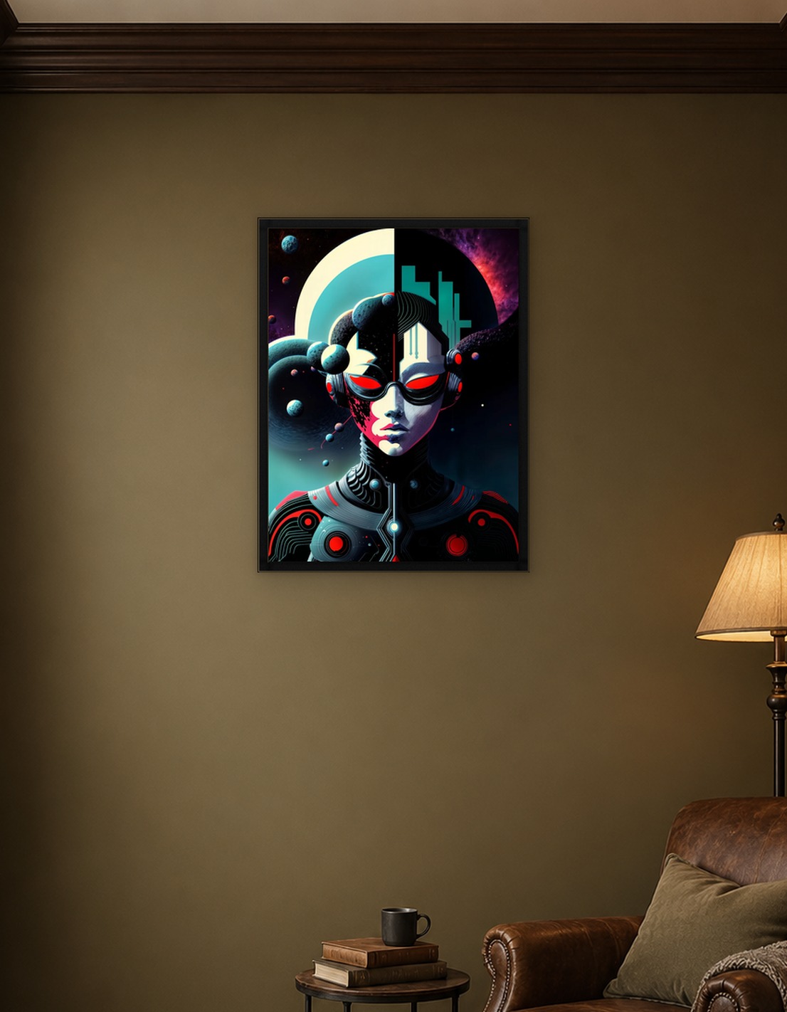 Abstract face in space