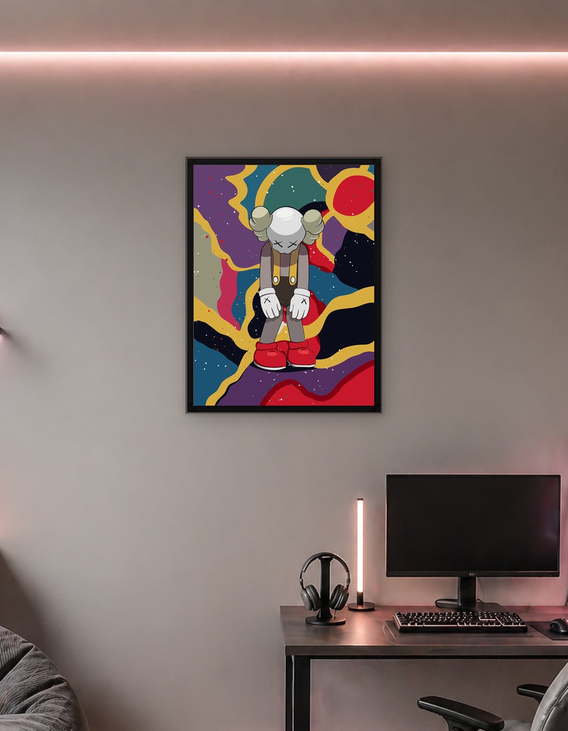 Abstract beckground kaws