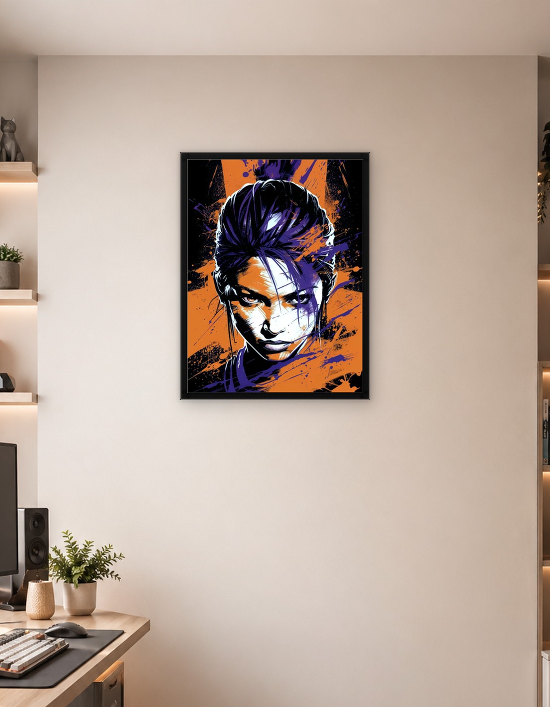 Aggressive Woman Portrait