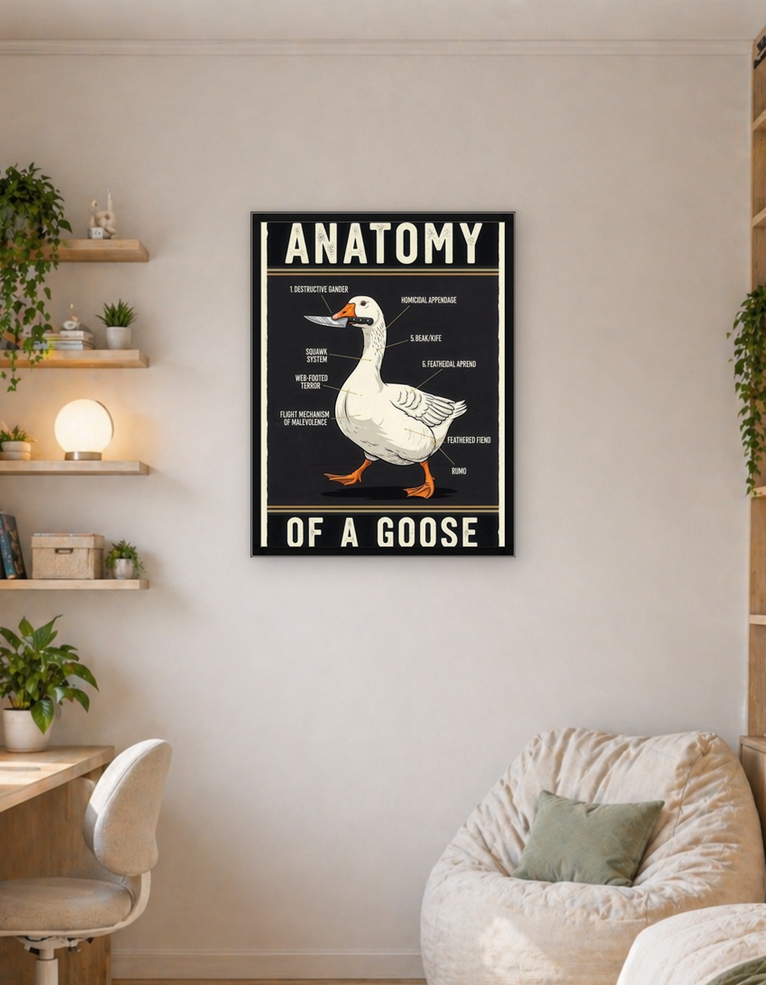 Anatomy of a Goose Illustration