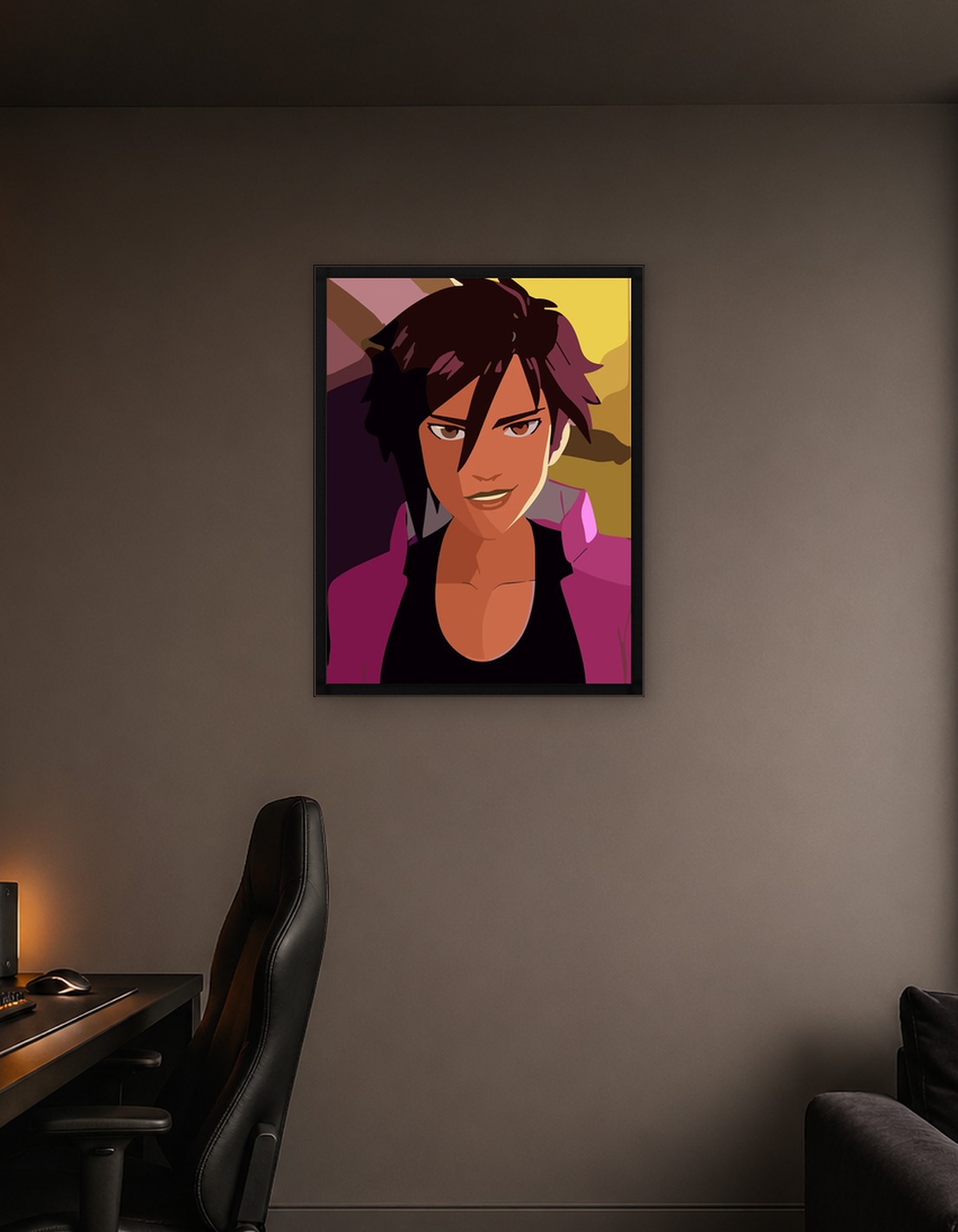 Animated Woman with Pink Jacket - 9237561