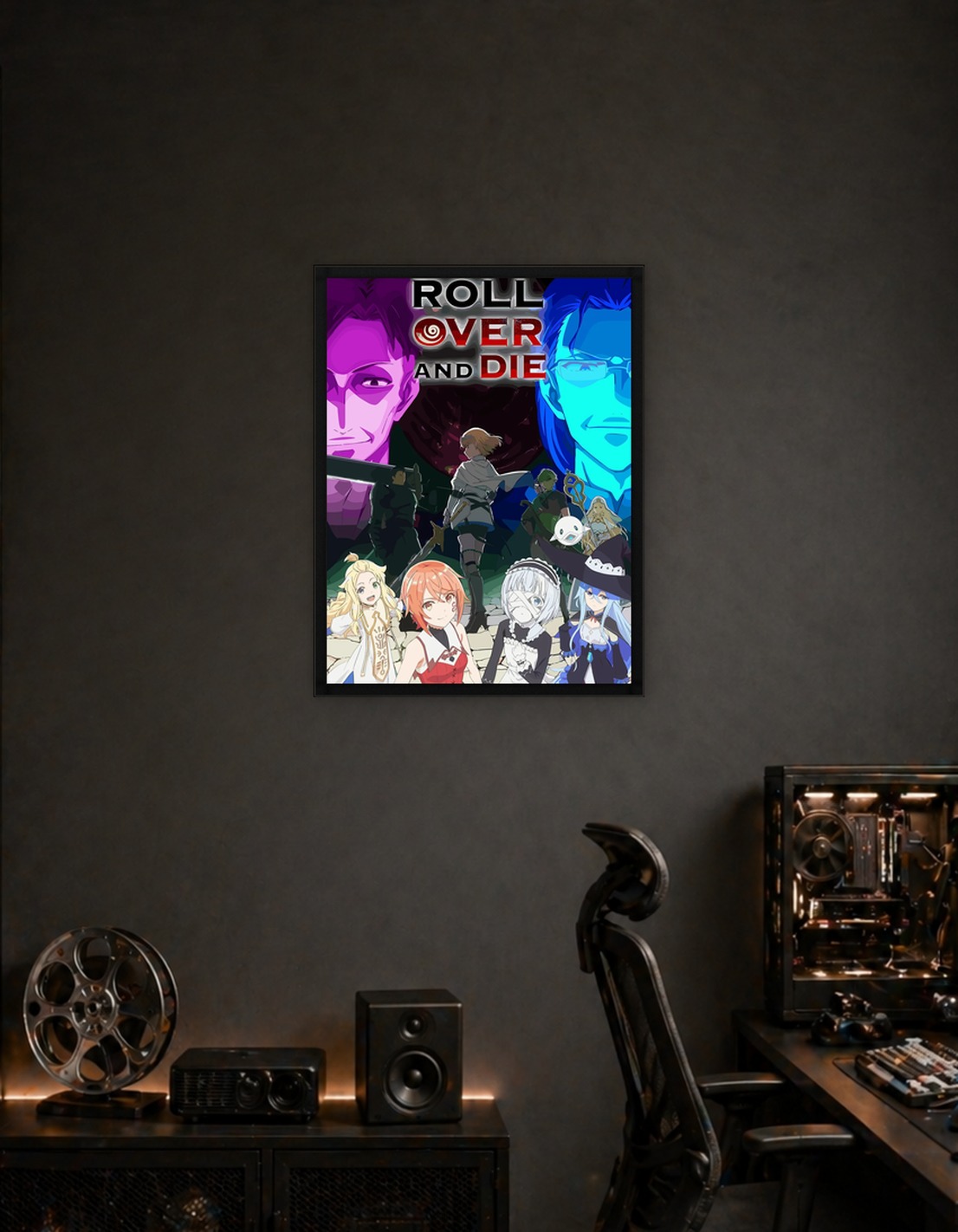 Roll Over and Die Anime Poster