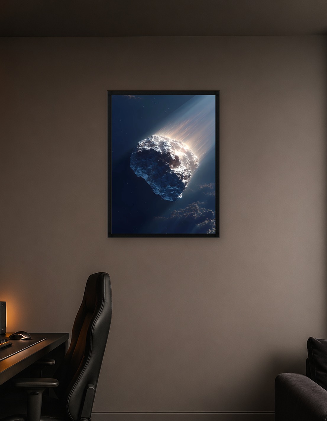 Asteroid Entering Atmosphere
