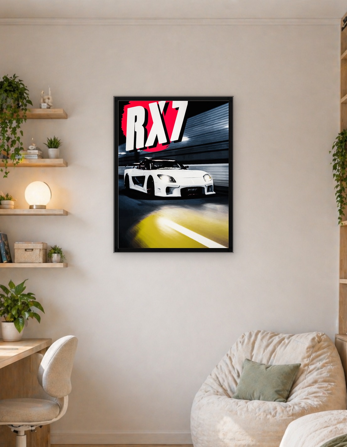 White RX7 in Motion