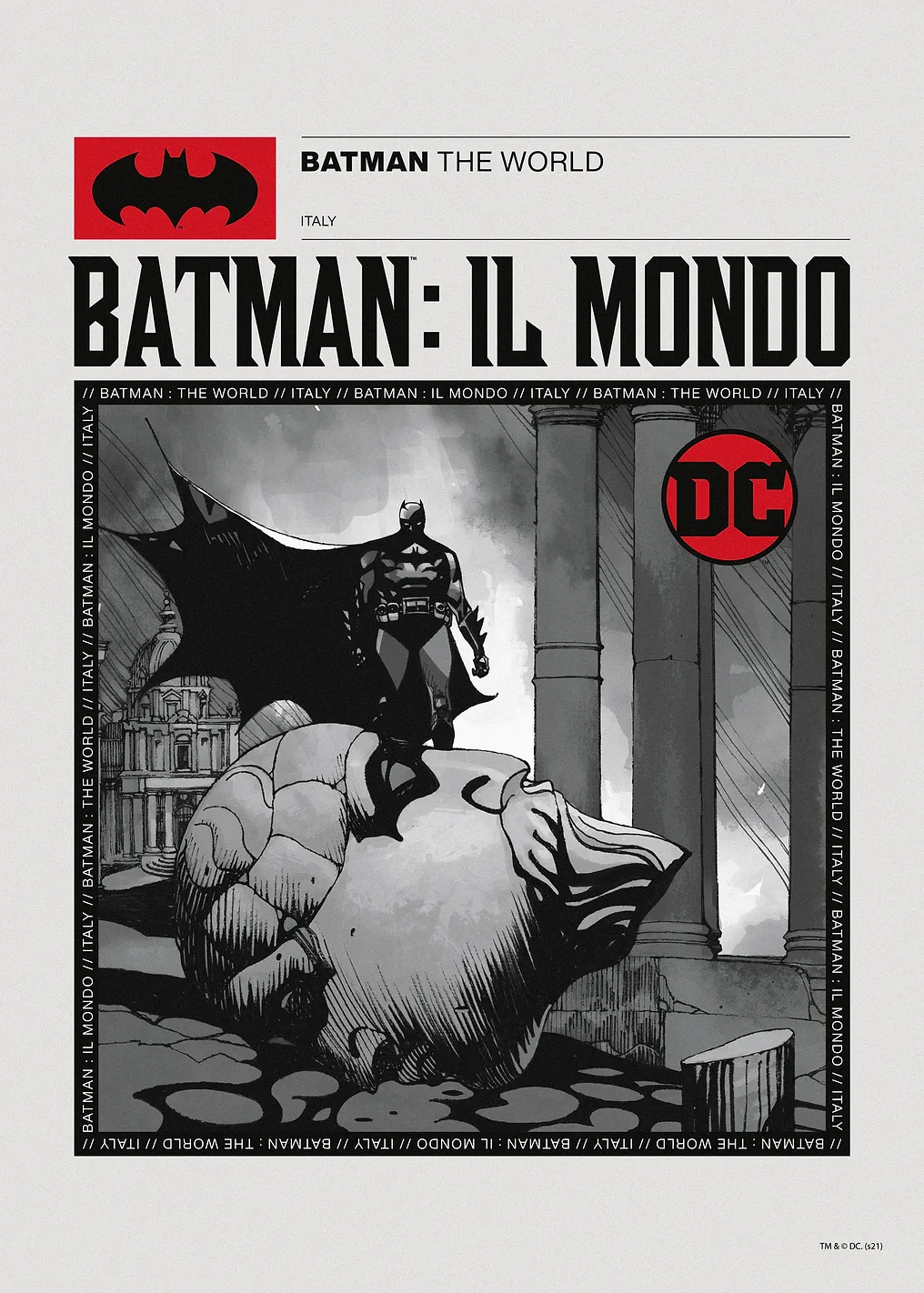 Batman The World BW Italy