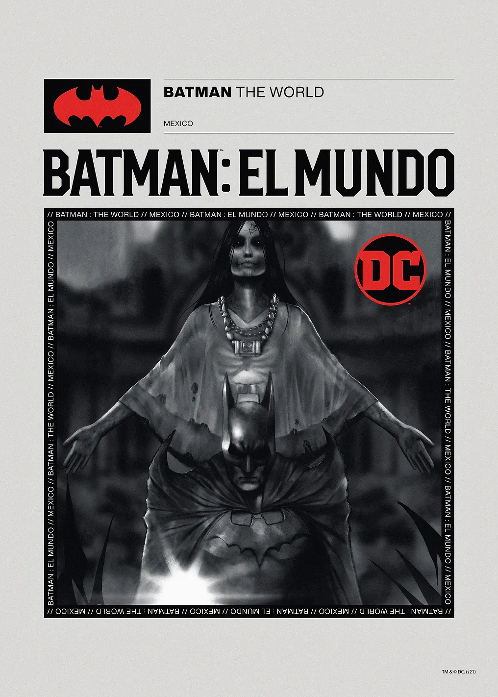 Batman The World BW Mexico