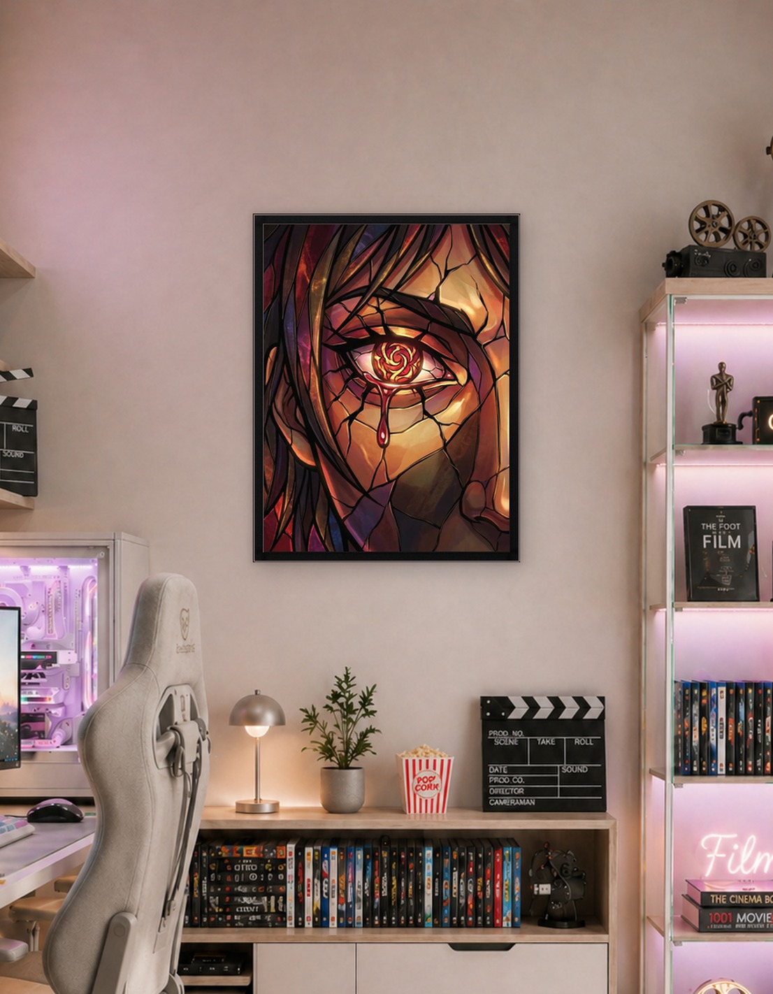 Stained Glass Eye Crying Blood
