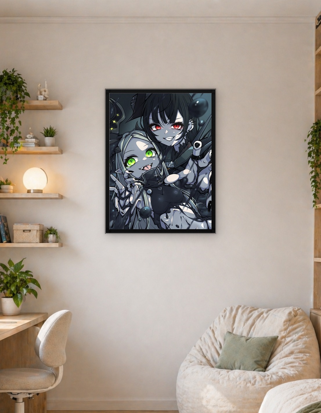 Two Anime Girls with Fangs