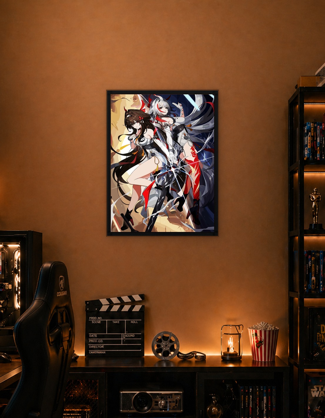 Two Anime Girls with Swords