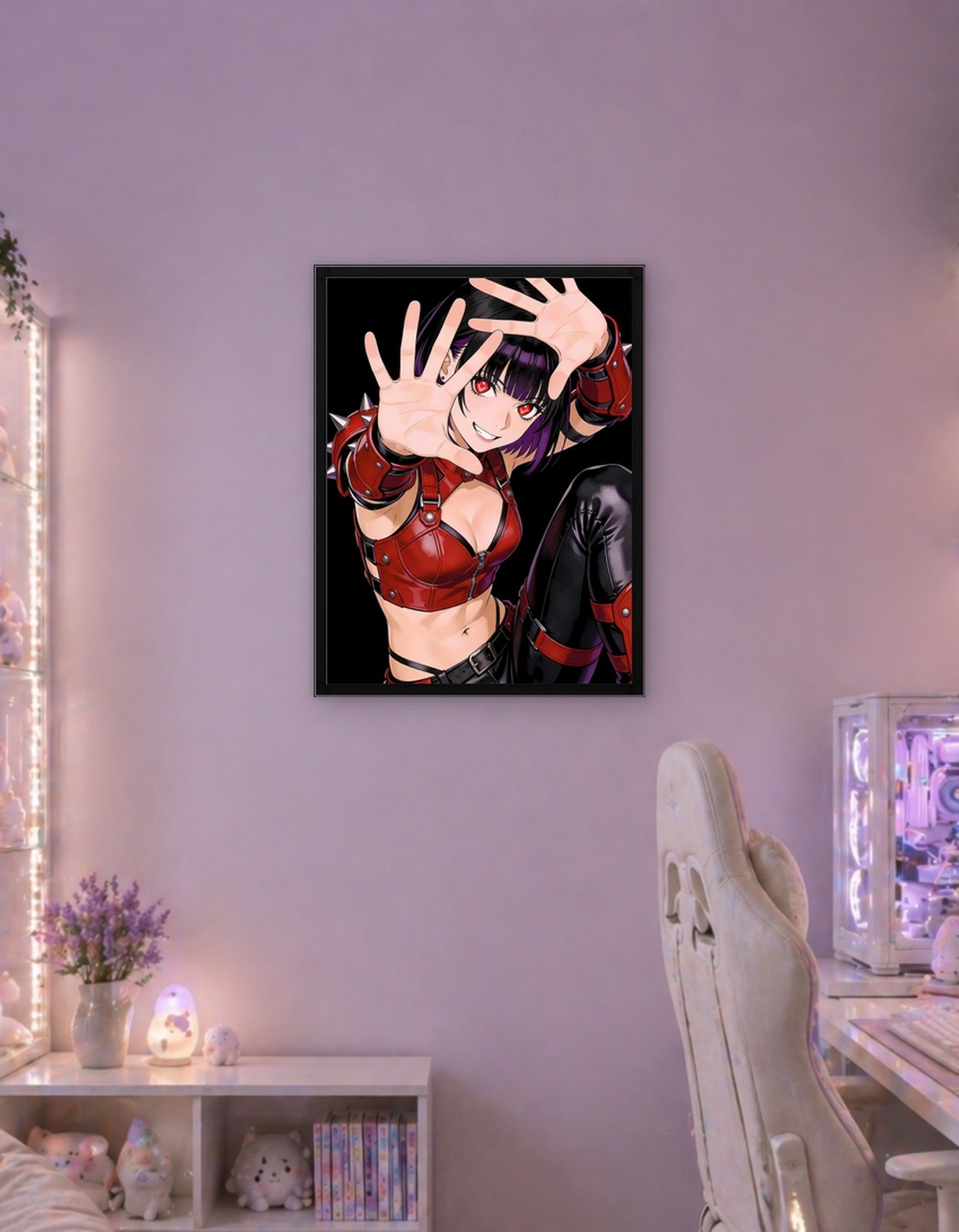 Red Punk Anime Girl