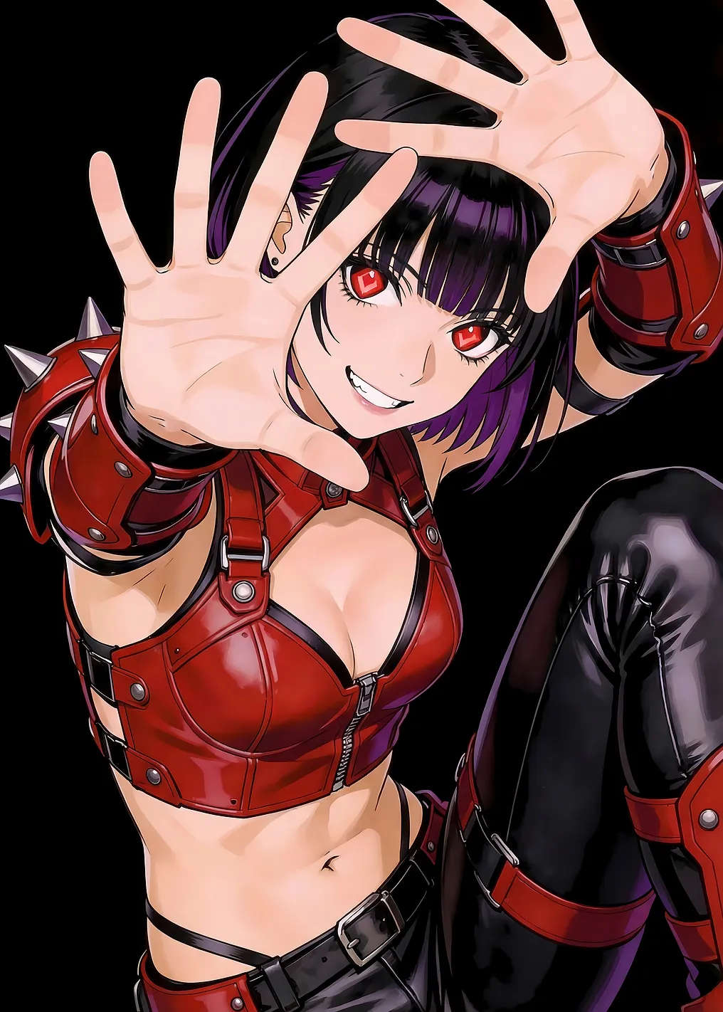Red Punk Anime Girl