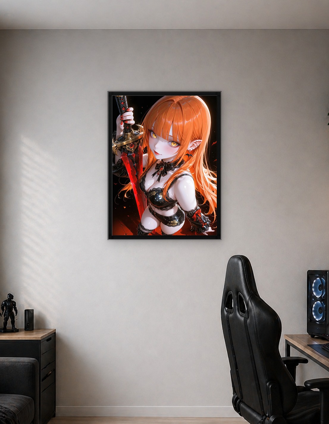 Vampire Girl with Red Sword