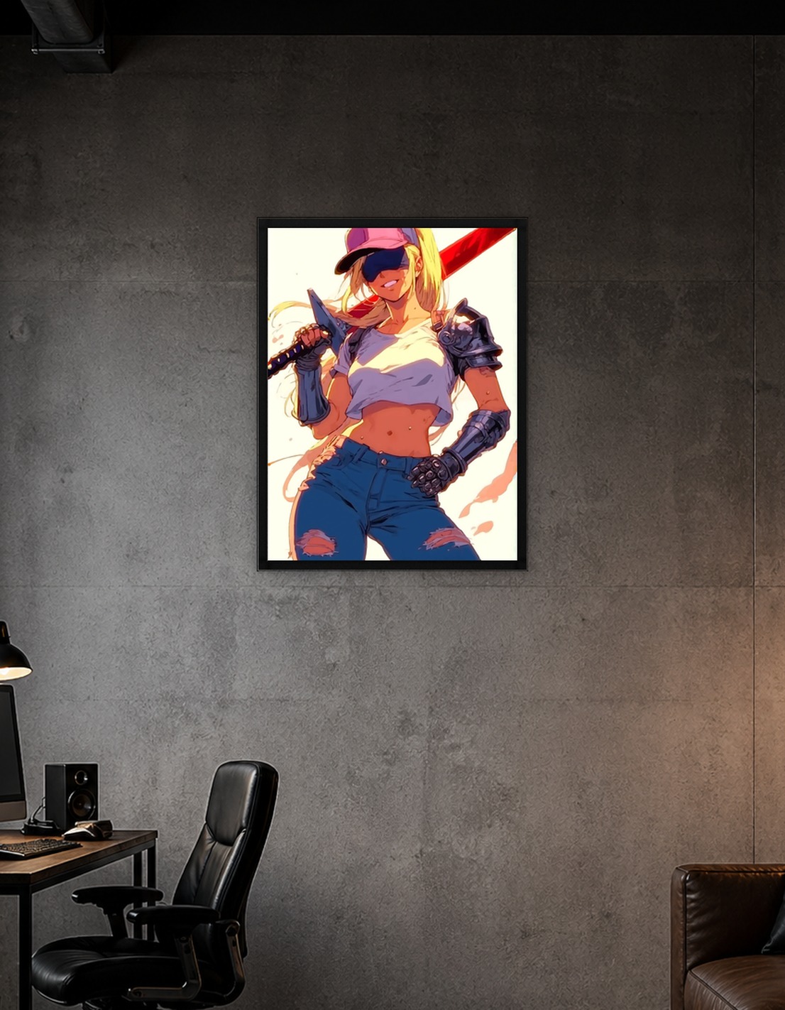 Warrior Girl with Sword