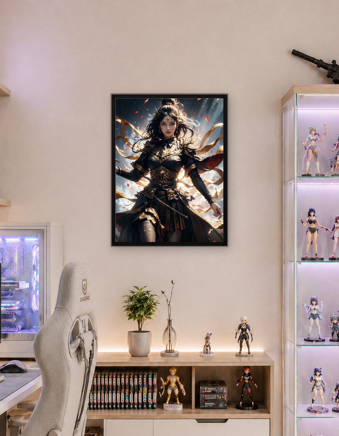 Warrior Woman in Ornate Armor