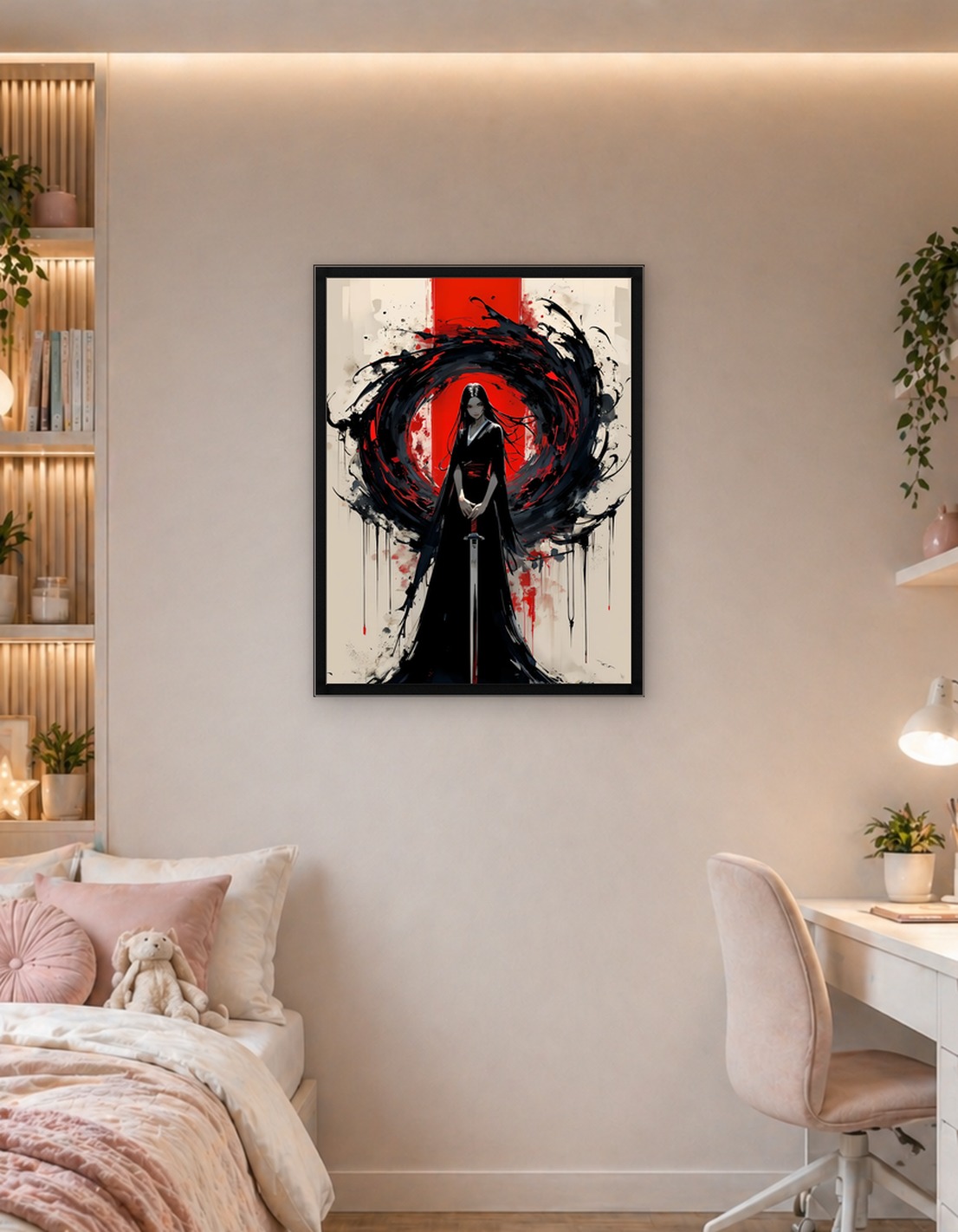 Samurai Woman with Sword