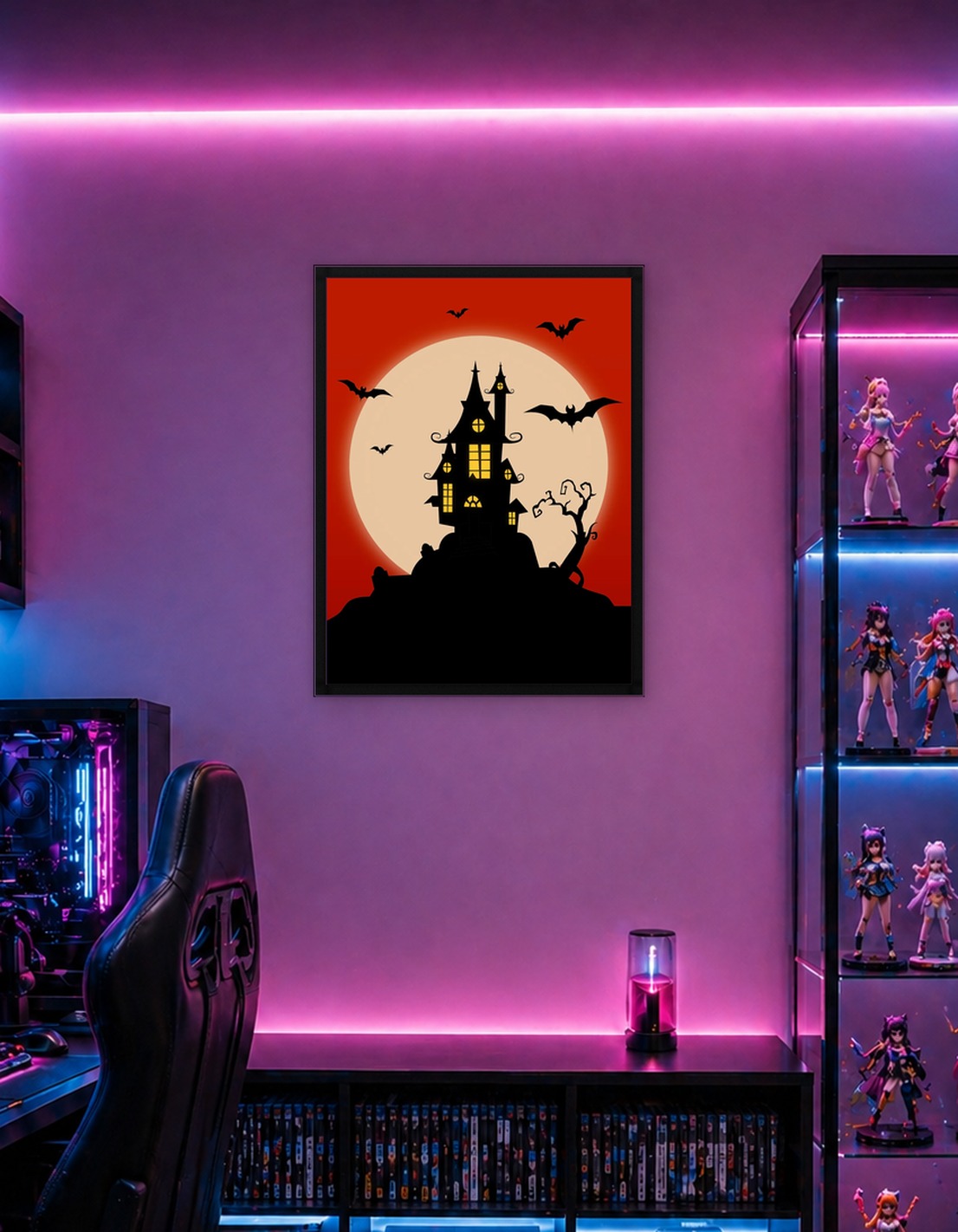 Spooky Haunted House Silhouette