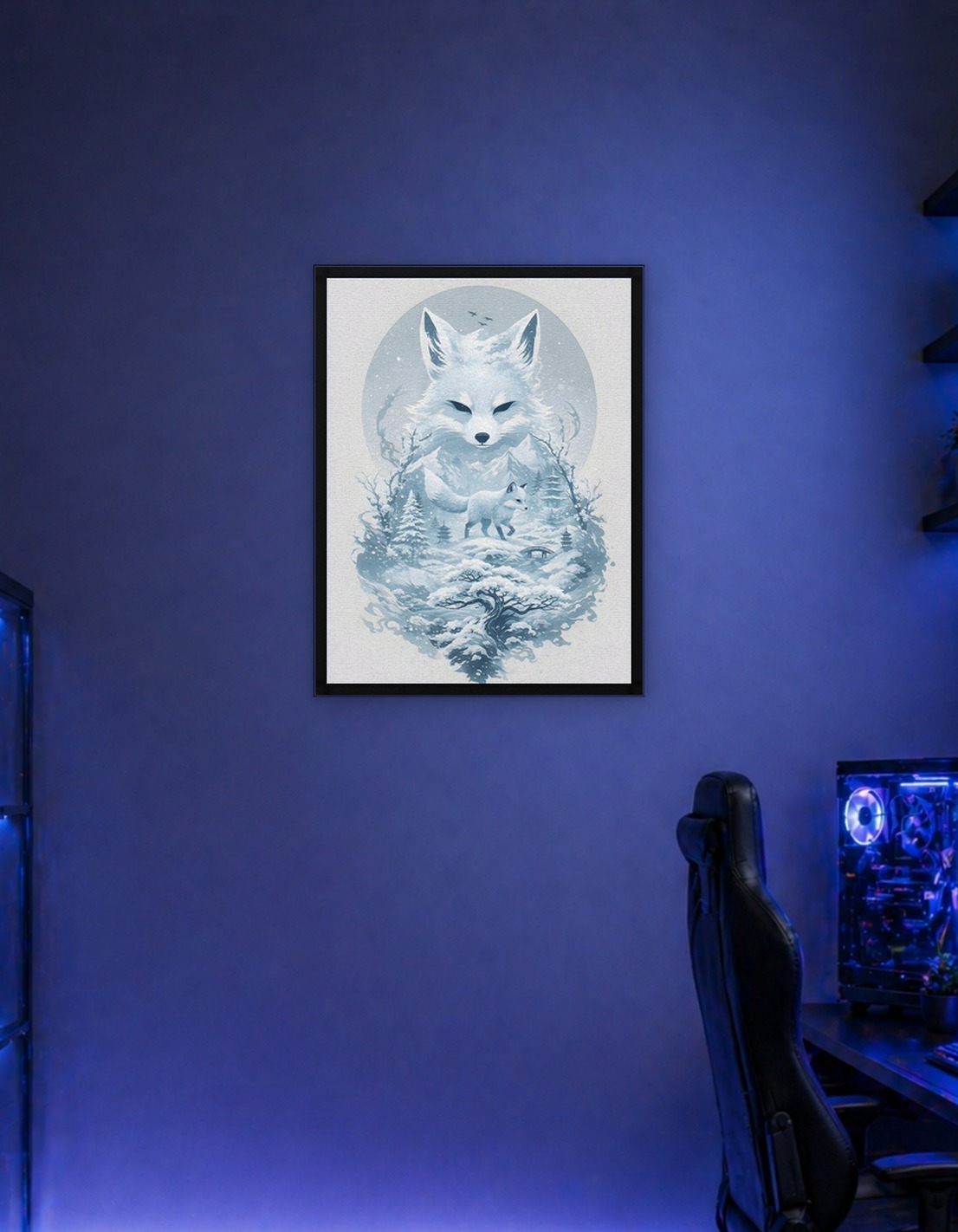 Winter Fox Landscape