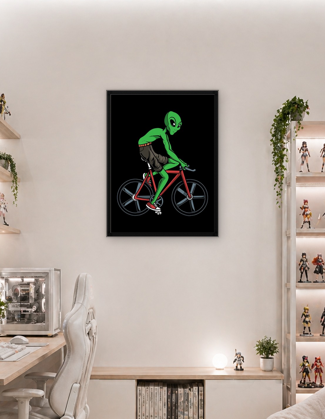Alien Cyclist Cycling