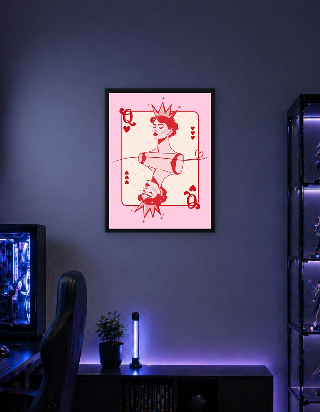 Queen of Hearts Card Art