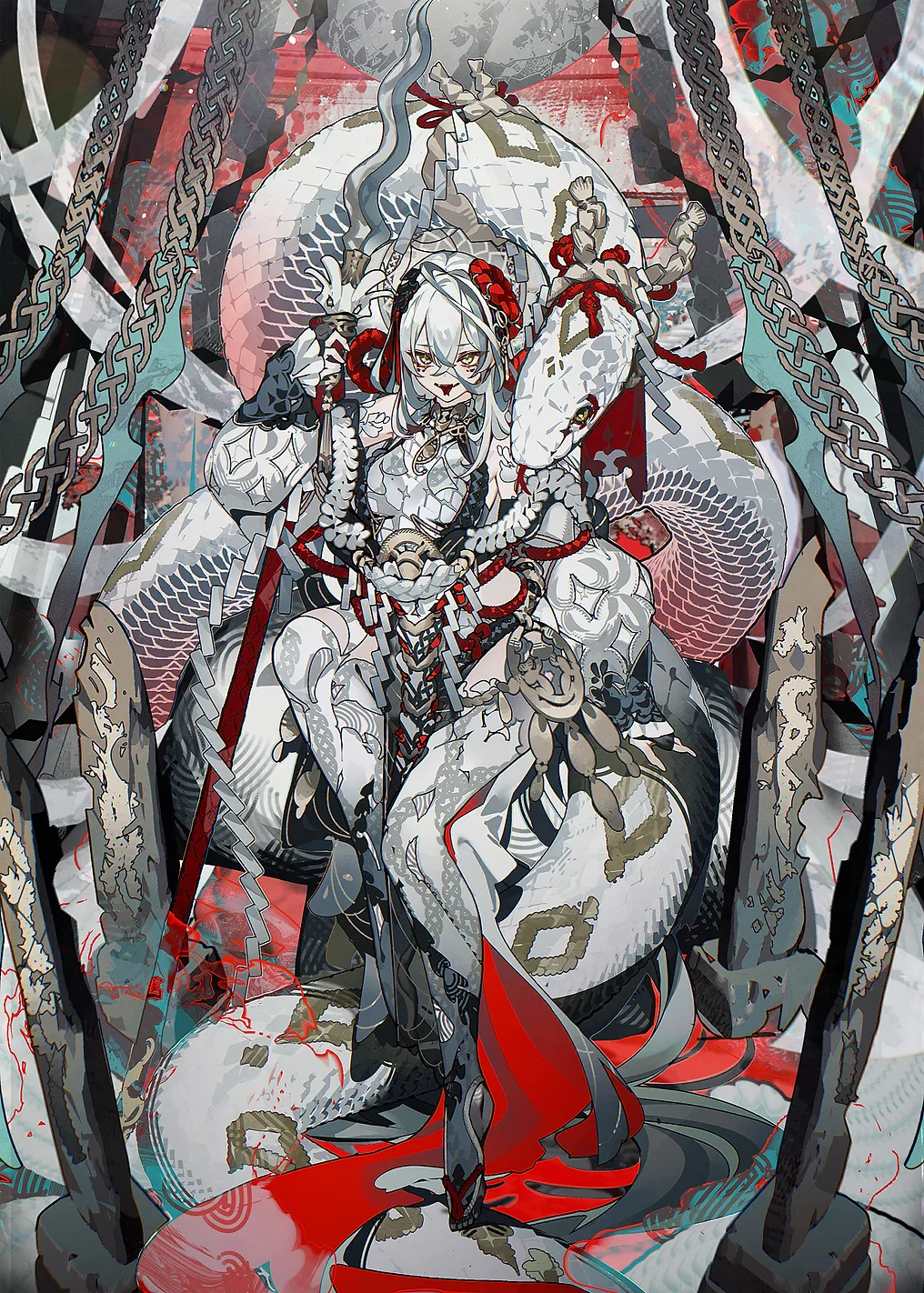 Snake Queen Digital Art