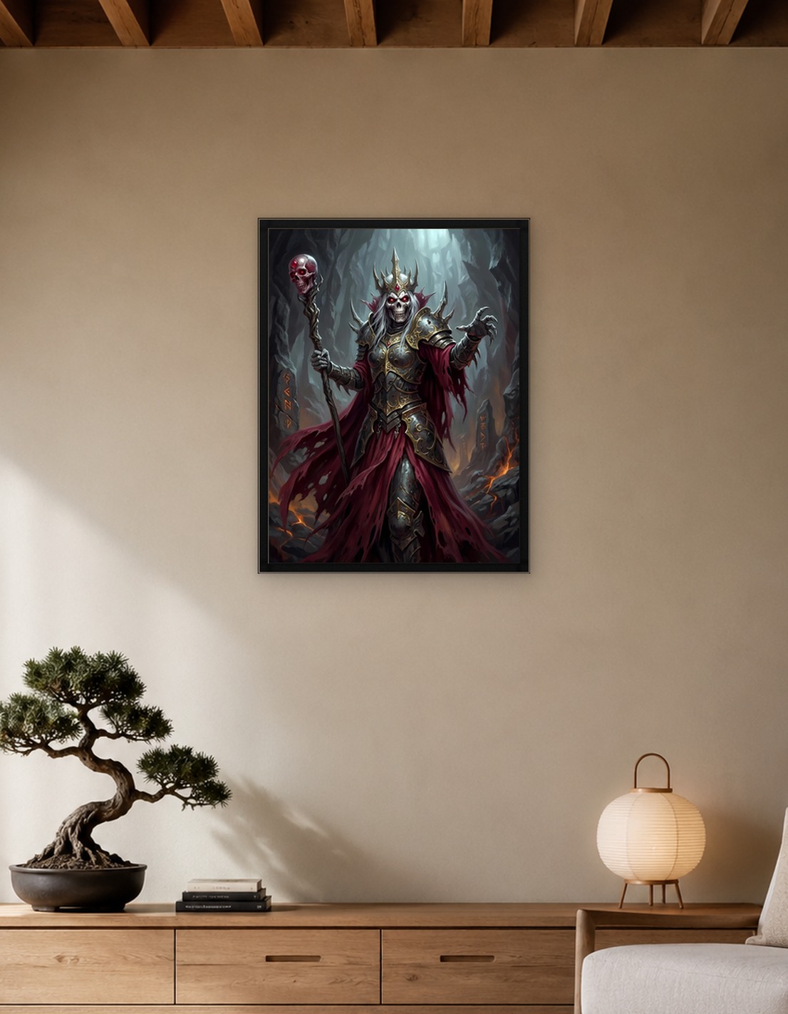 Undead King in Dark Cave