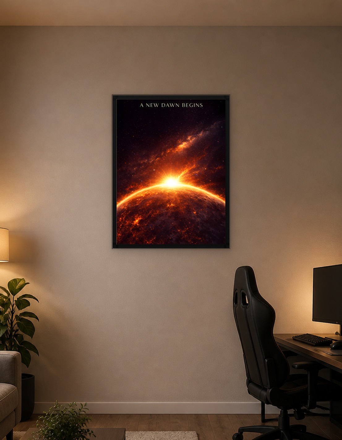 A New Dawn Begins Space Art