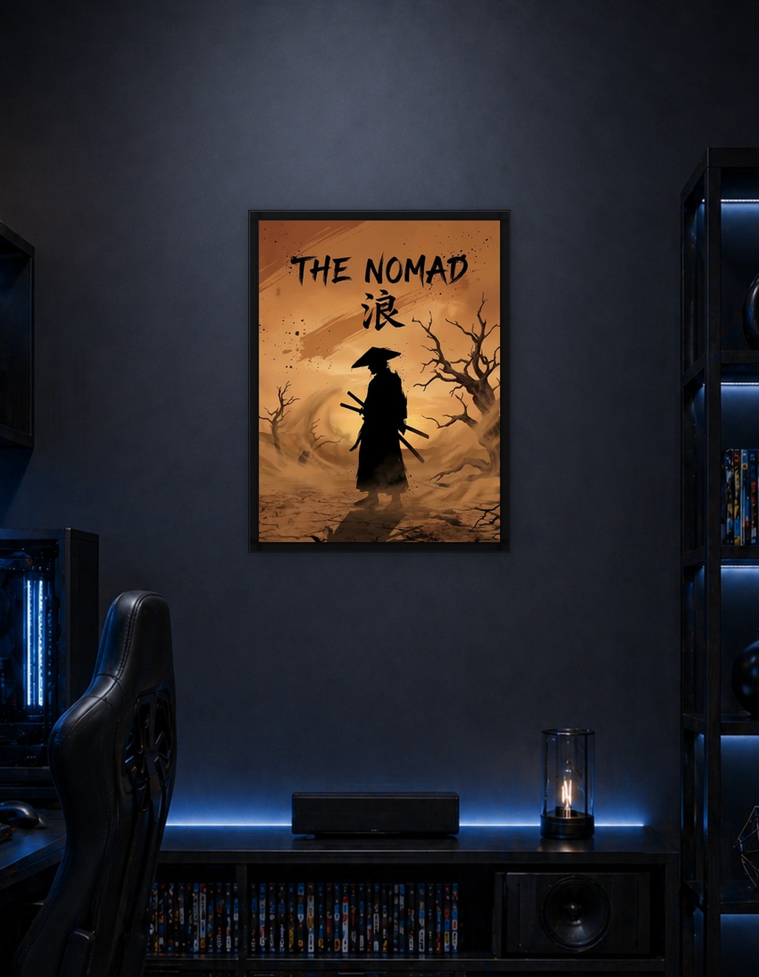 The Nomad: Samurai in Desert Landscape