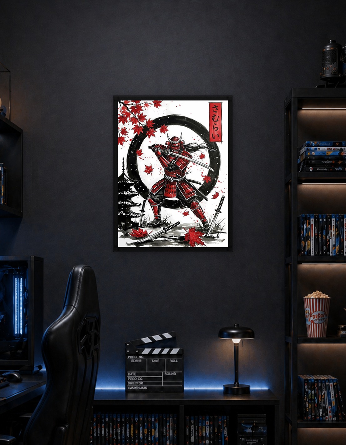 Red Samurai Warrior with Katana - 9356073