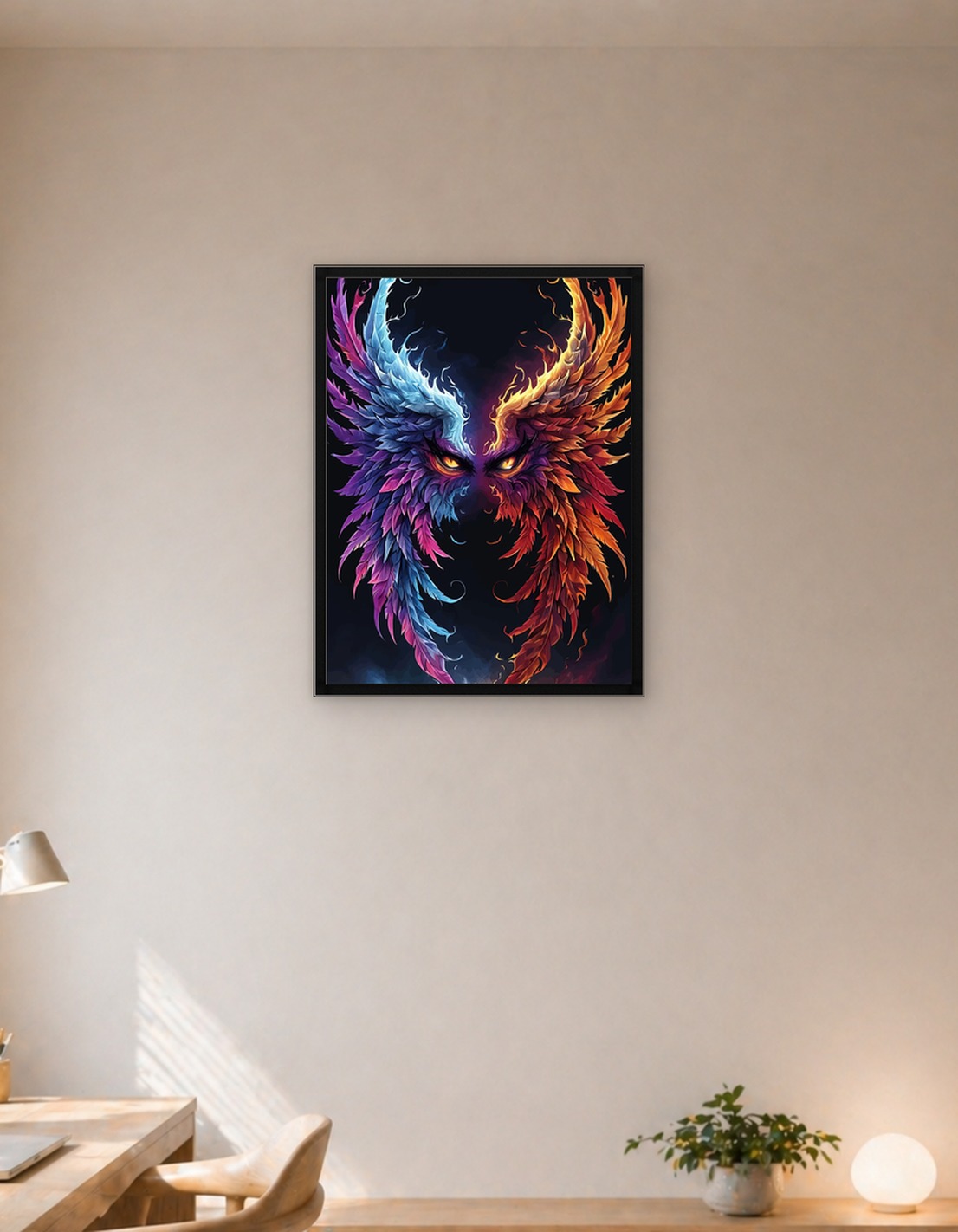 Winged Eyes Duality Fire Ice