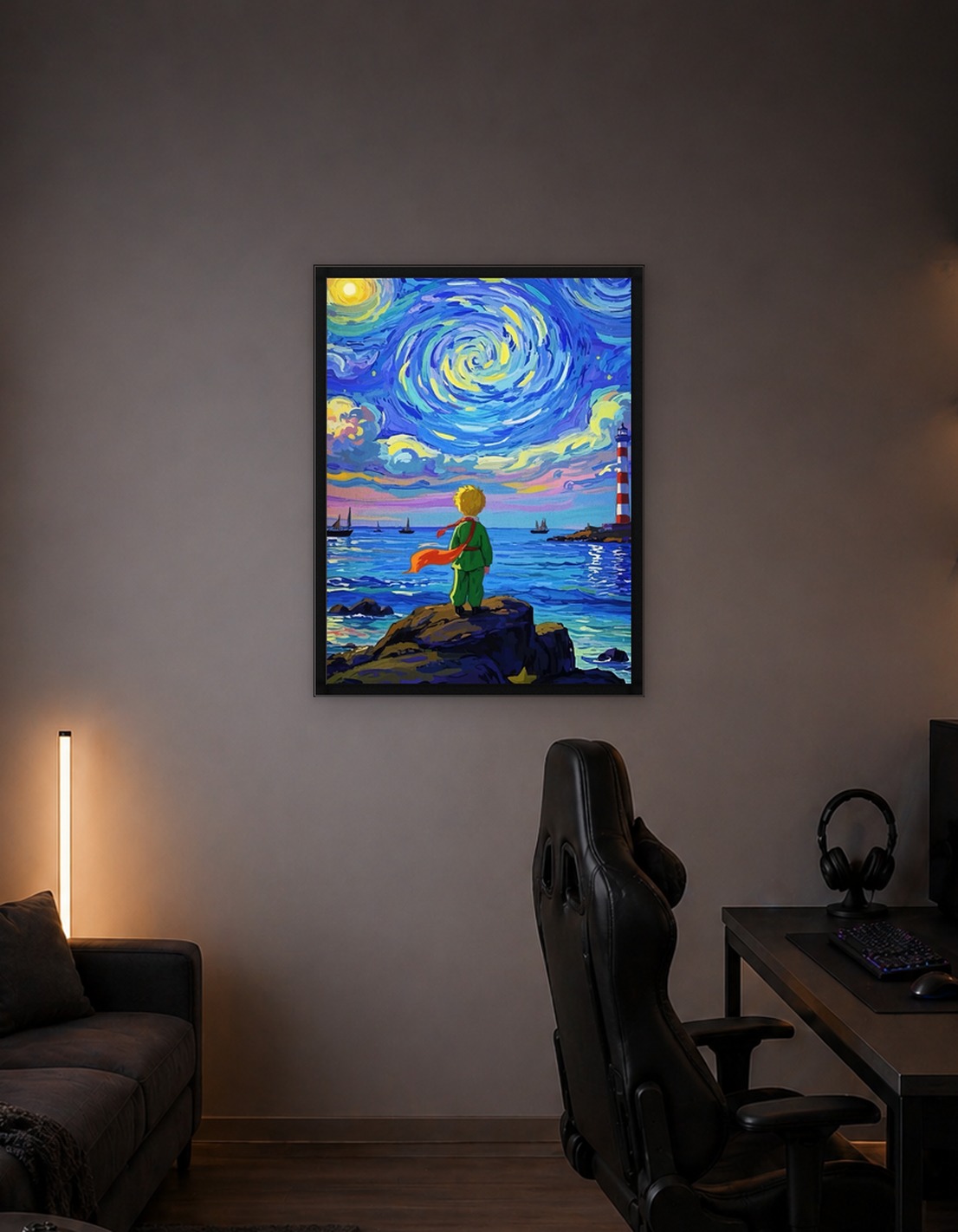 The Little Prince Starry Night Seascape