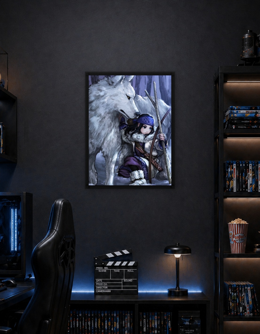Young Hunter and White Wolf
