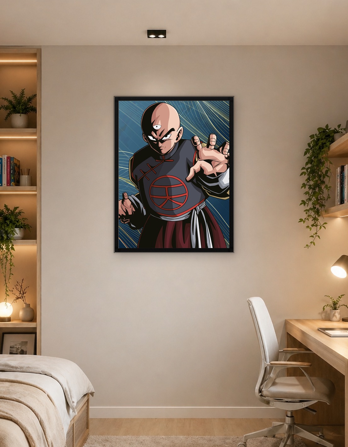 Tenshinhan's Unwavering Gaze and Power