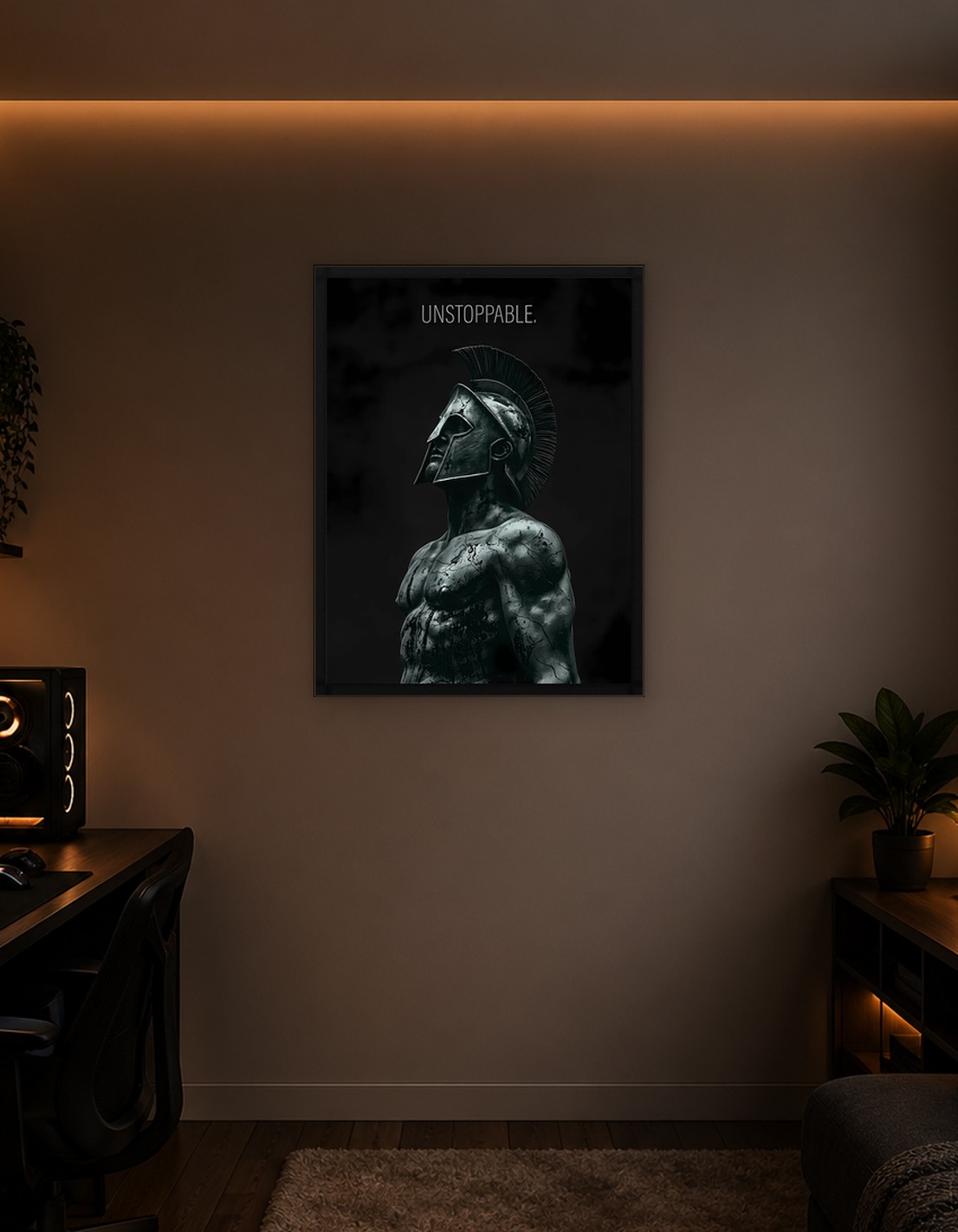 Unstoppable Spartan Warrior Statue
