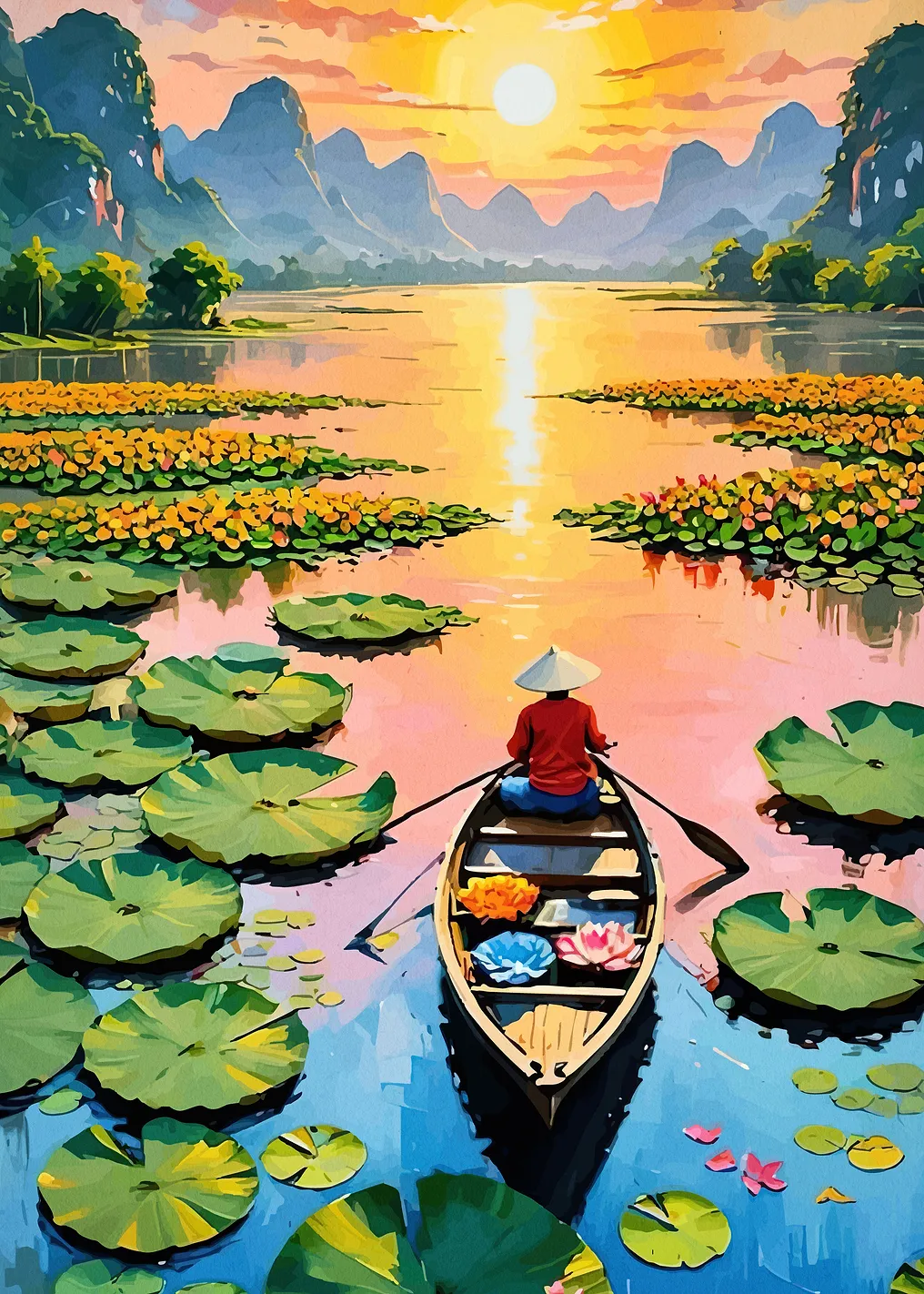 Sunset River Boat Ride