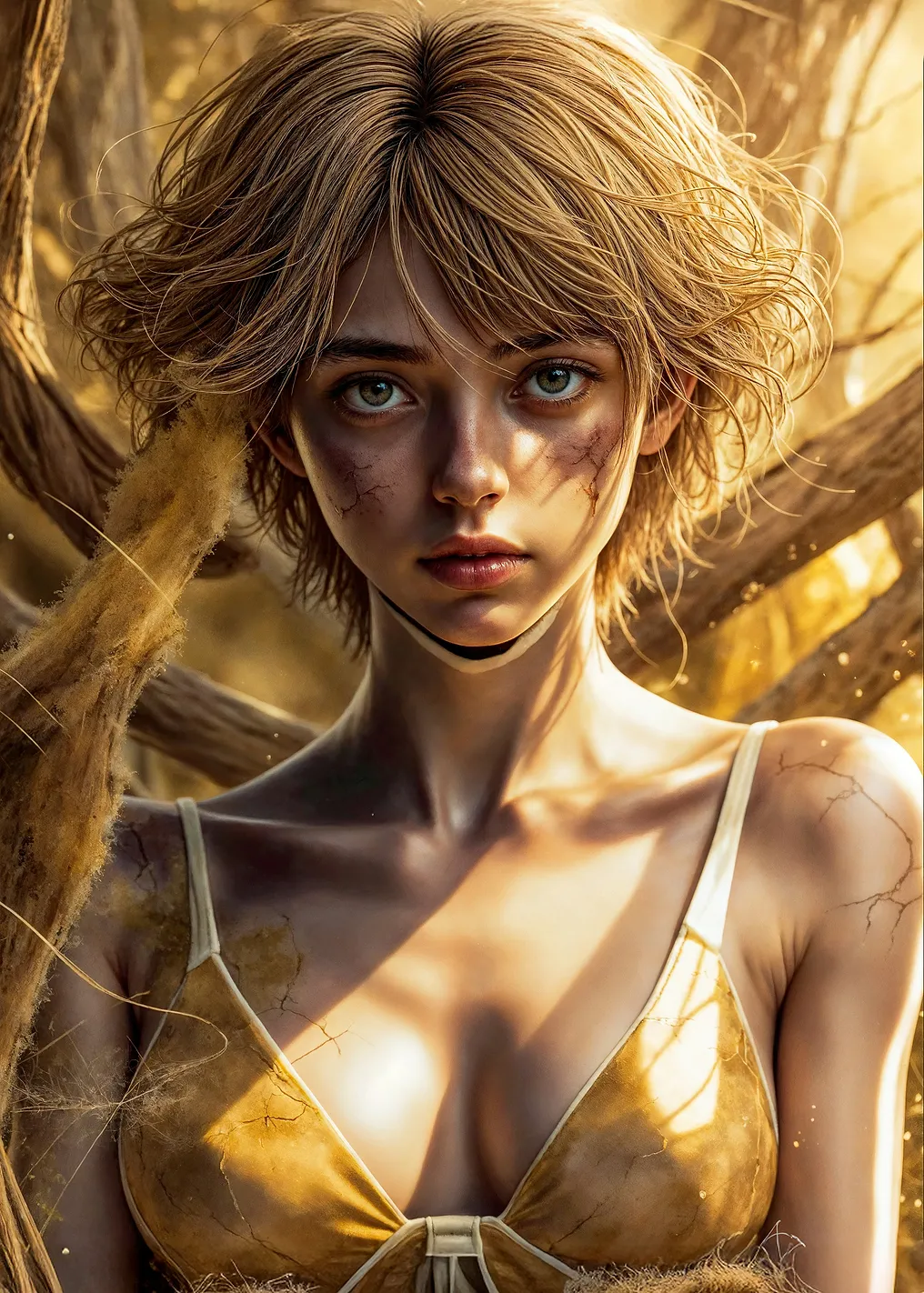 Wounded Woman Portrait