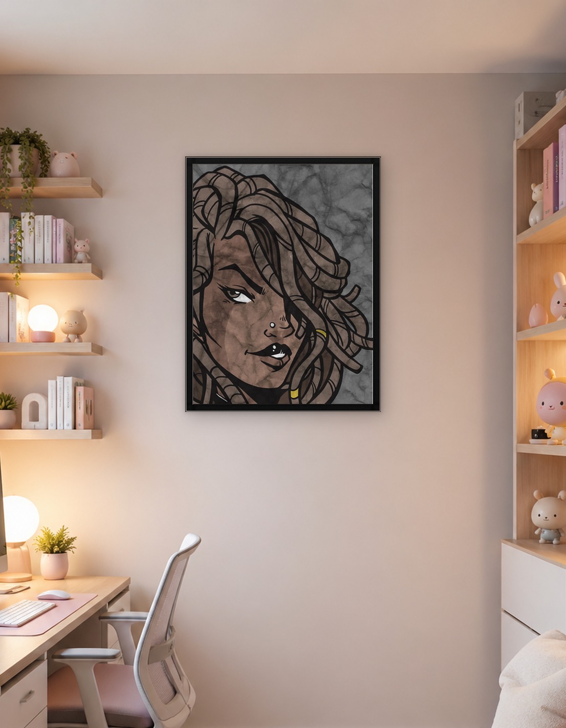 Anime Girl Portrait Art