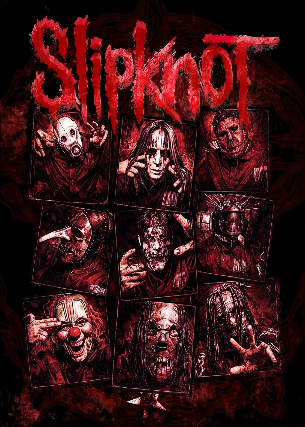 Slipknot band members poster