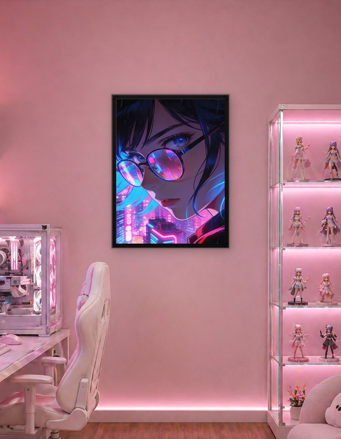 Simplicity - Cyberpunk Girl with Glasses