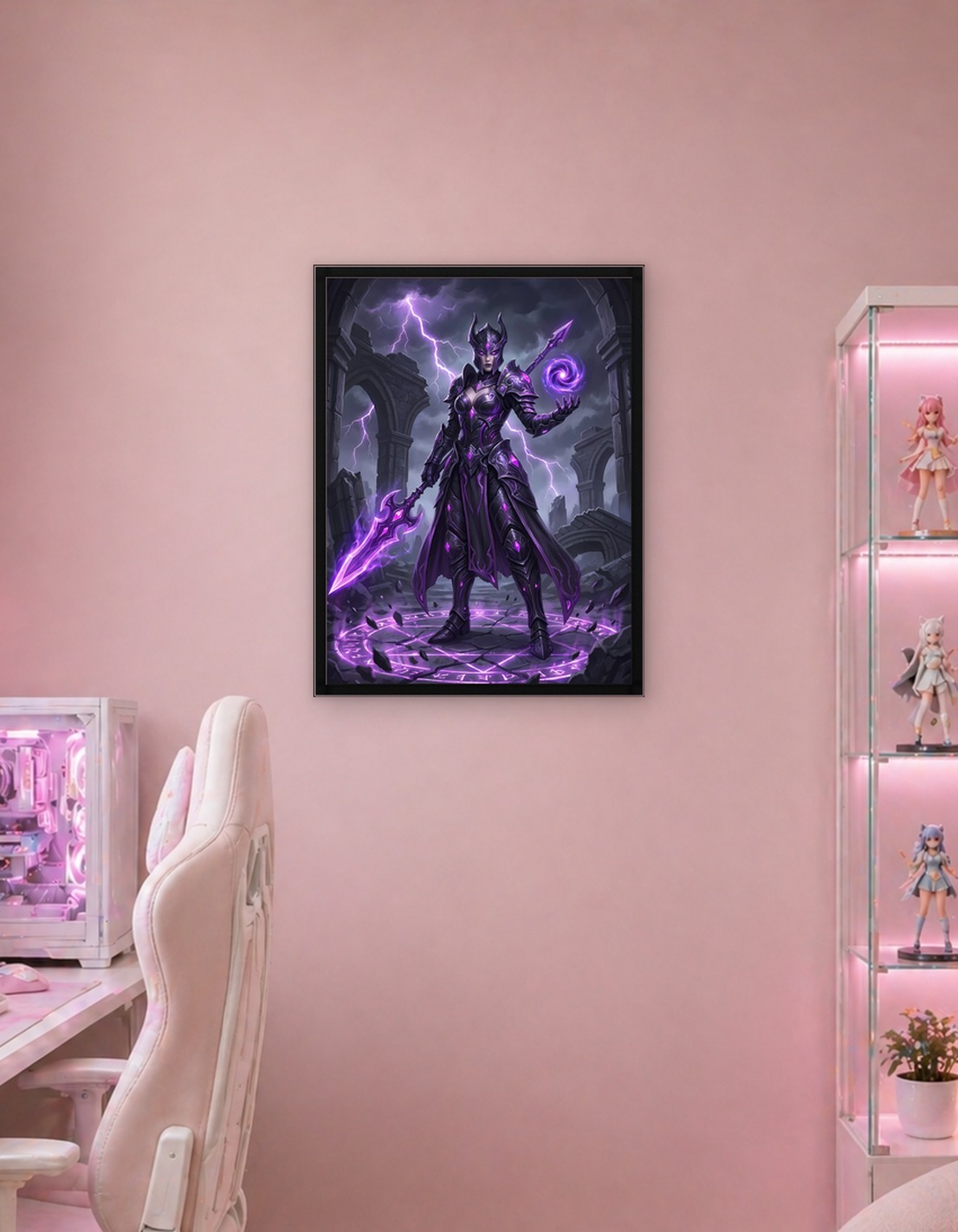 Purple Knight Sorceress in Ruins