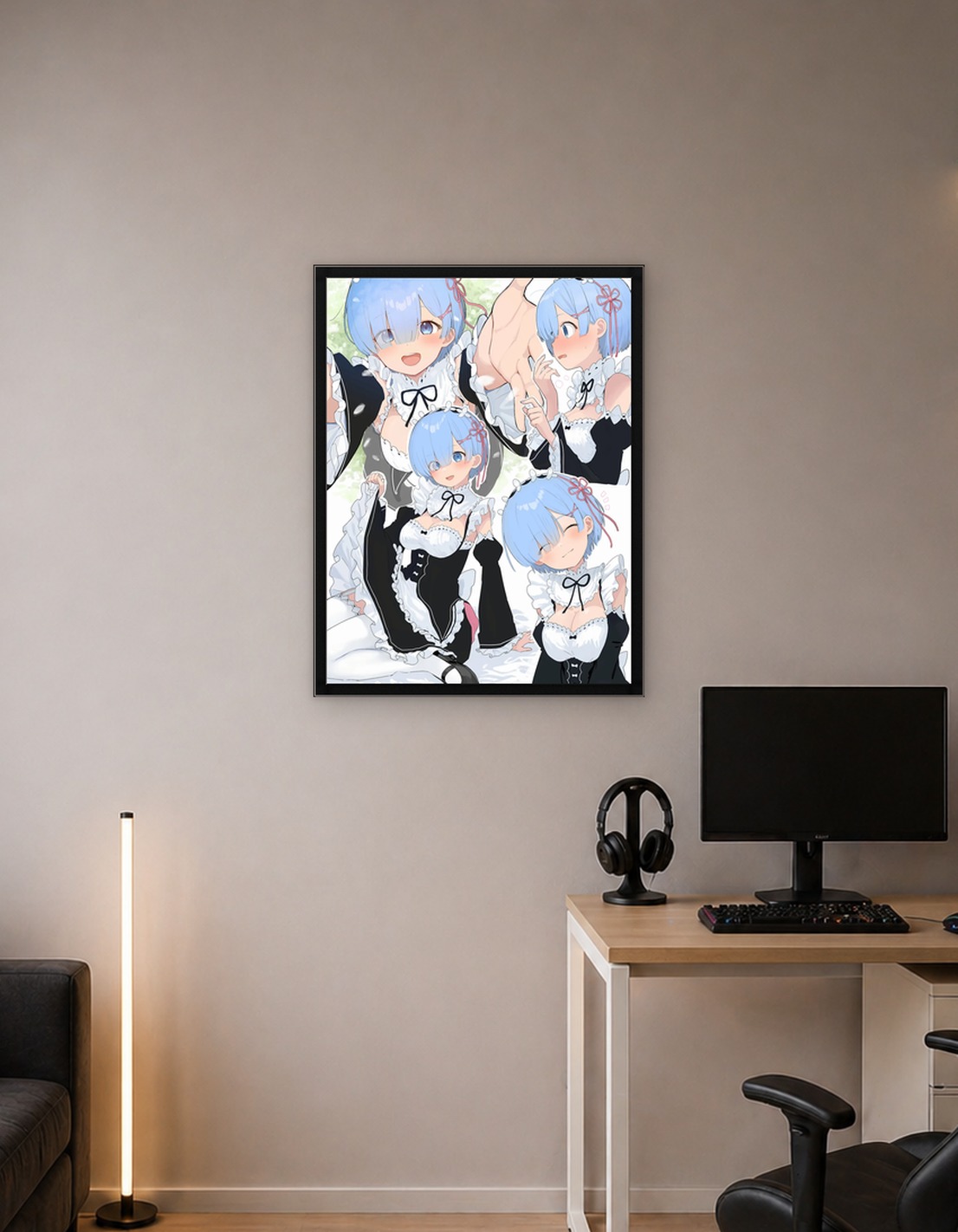 Rem in Maid Outfit Collage