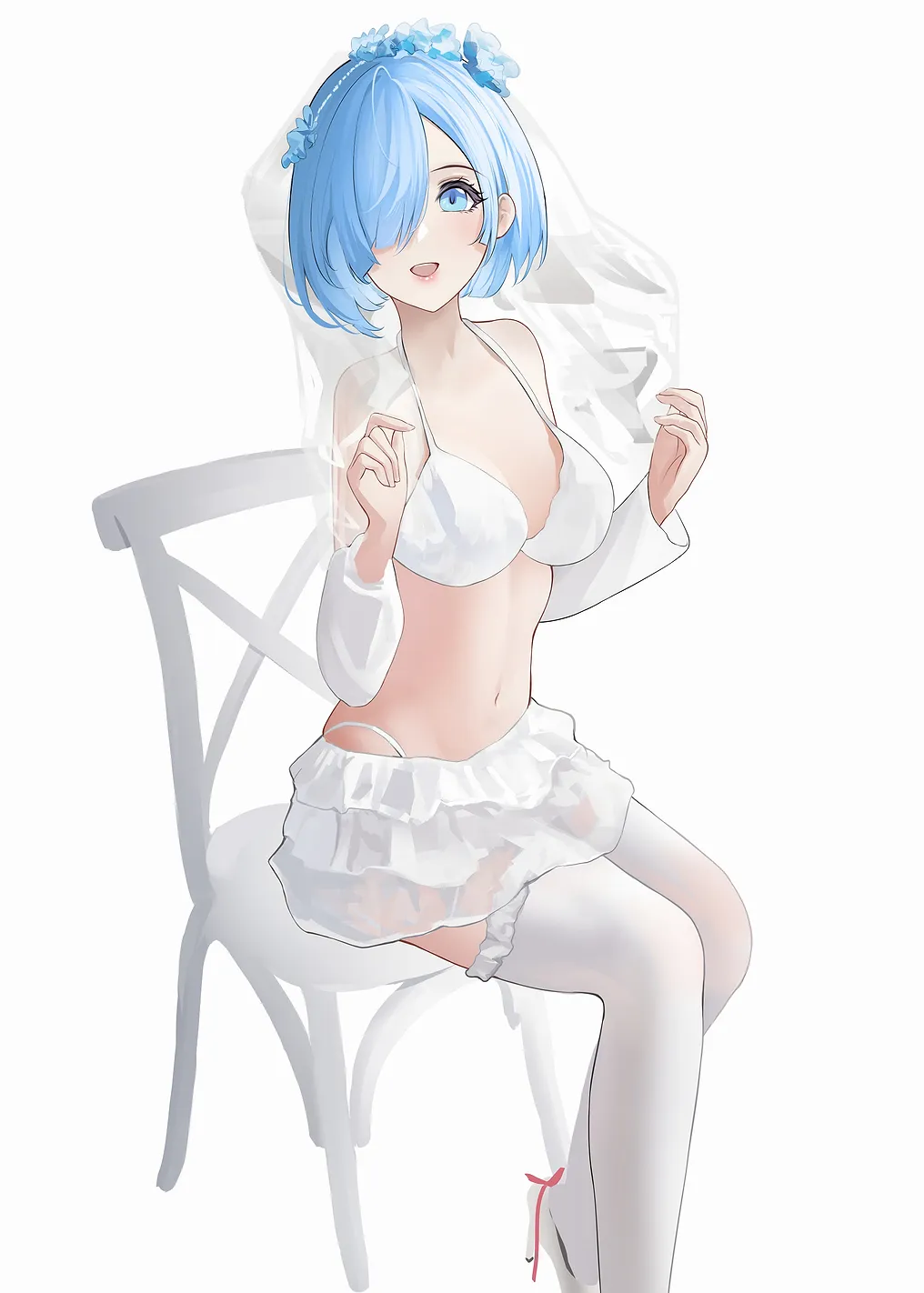 Rem in Bridal Lingerie