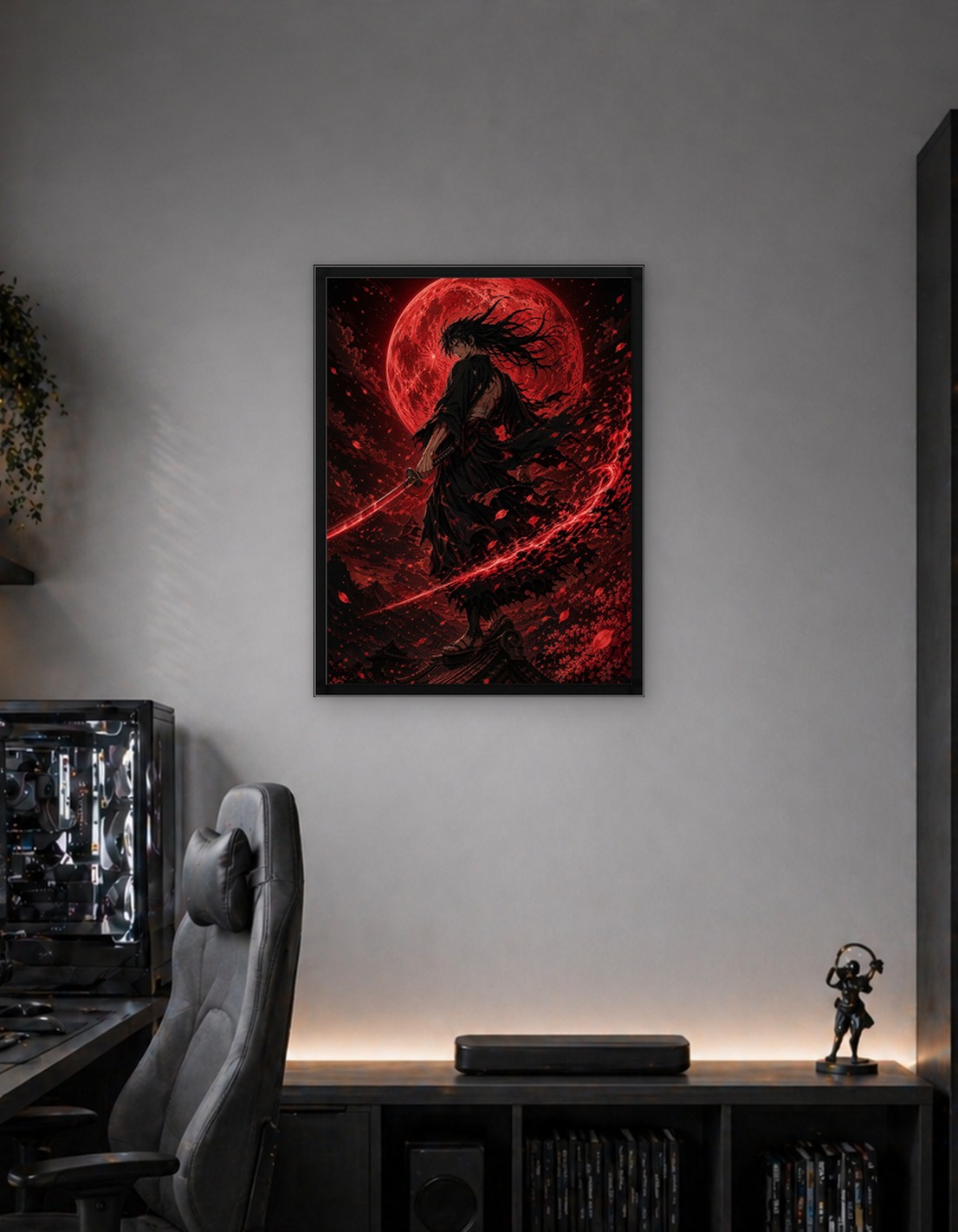 Samurai Under a Blood Moon