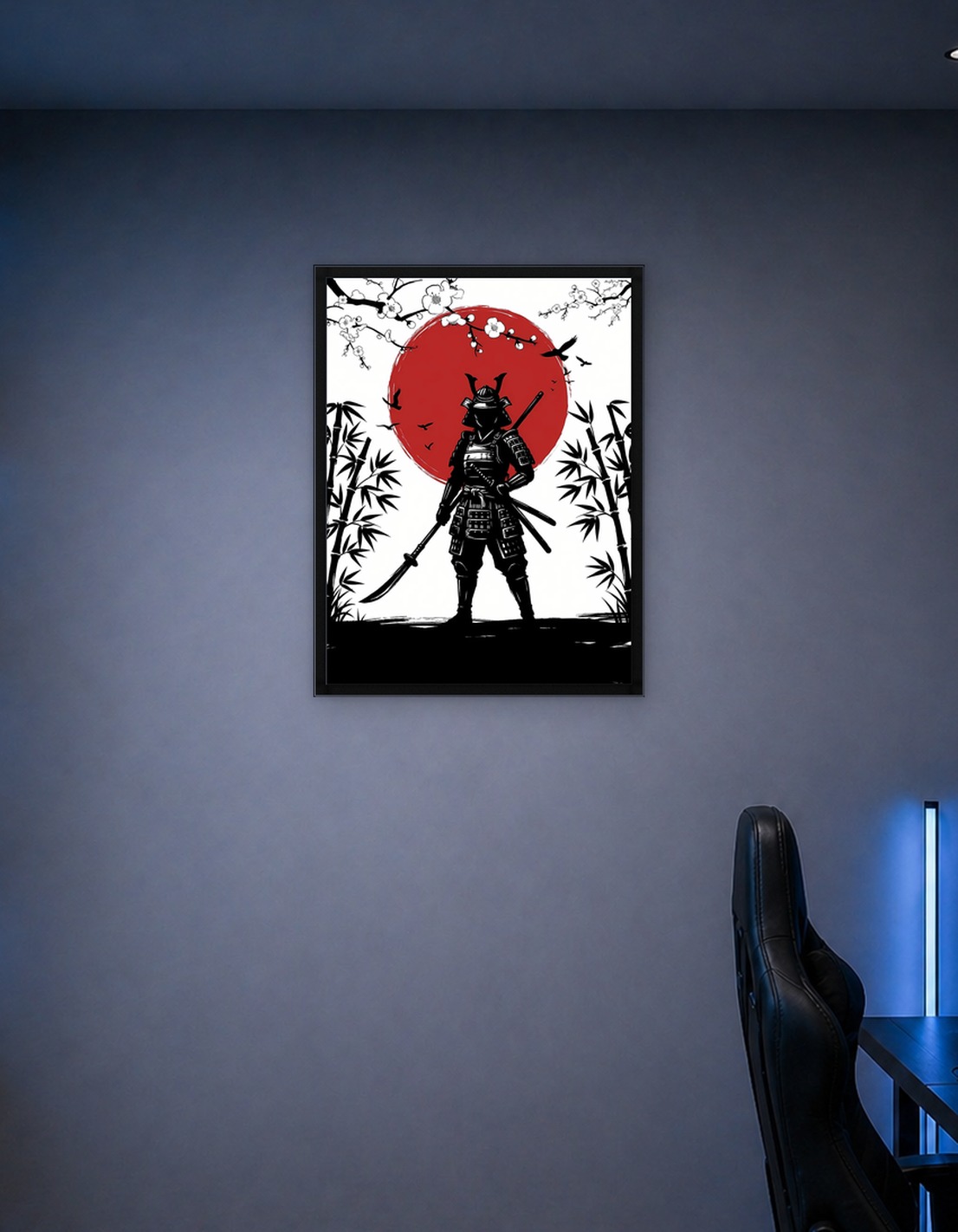 Samurai Warrior with Rising Sun - 9355062